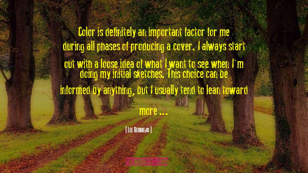 Important Color quotes by Lee Bermejo