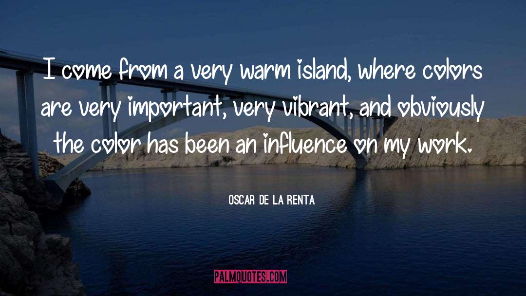 Important Color quotes by Oscar De La Renta