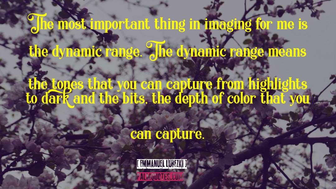 Important Color quotes by Emmanuel Lubezki