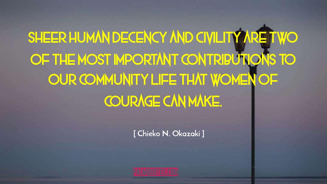 Important Contributions quotes by Chieko N. Okazaki