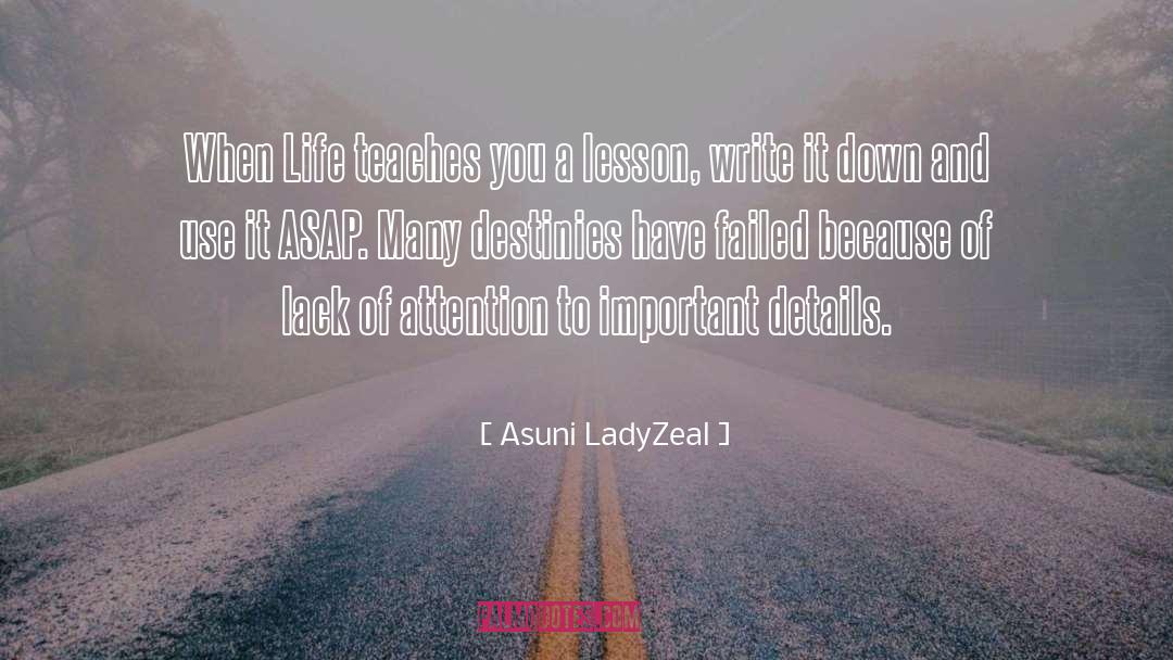 Important Details quotes by Asuni LadyZeal