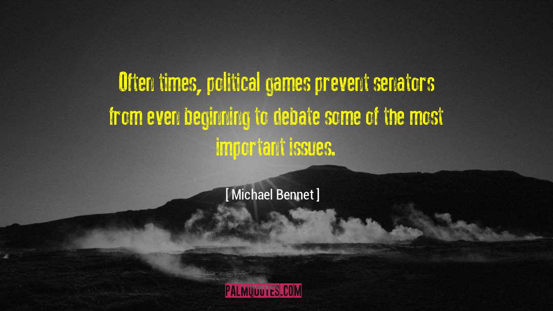 Important Issues quotes by Michael Bennet