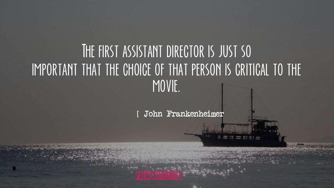 Important Jobs quotes by John Frankenheimer