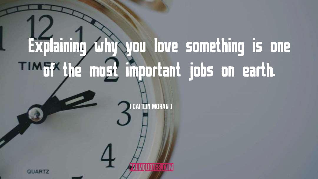 Important Jobs quotes by Caitlin Moran