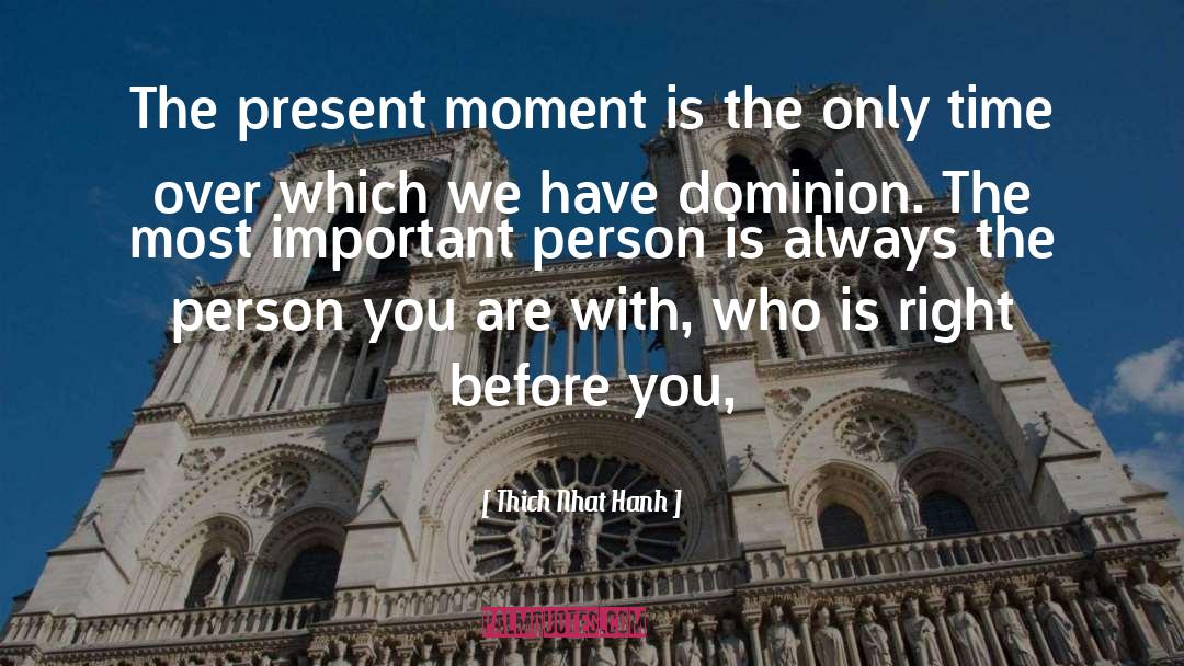 Important Person quotes by Thich Nhat Hanh