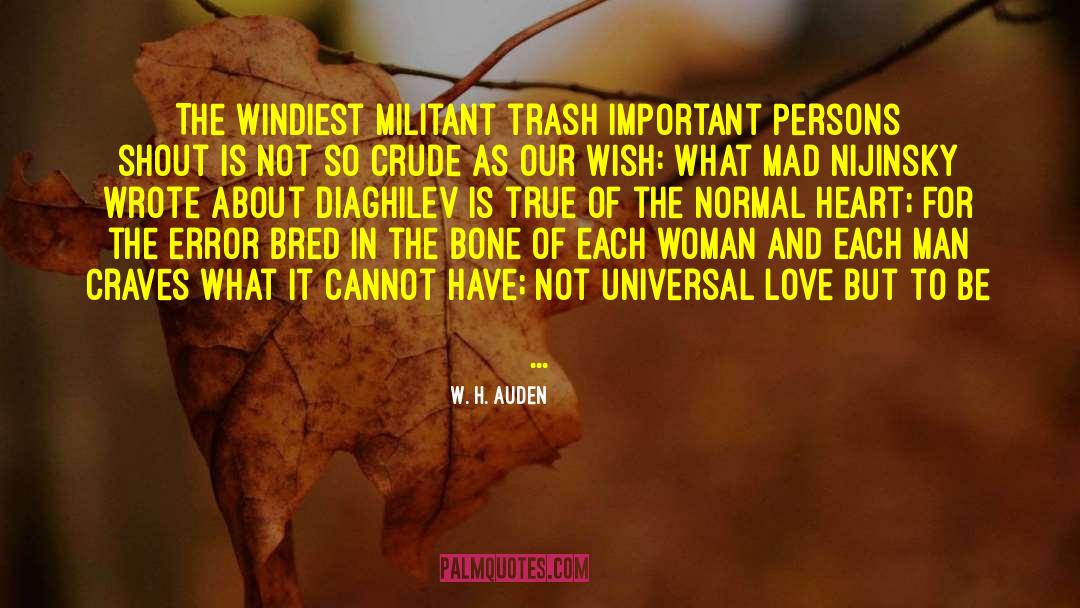 Important Person quotes by W. H. Auden