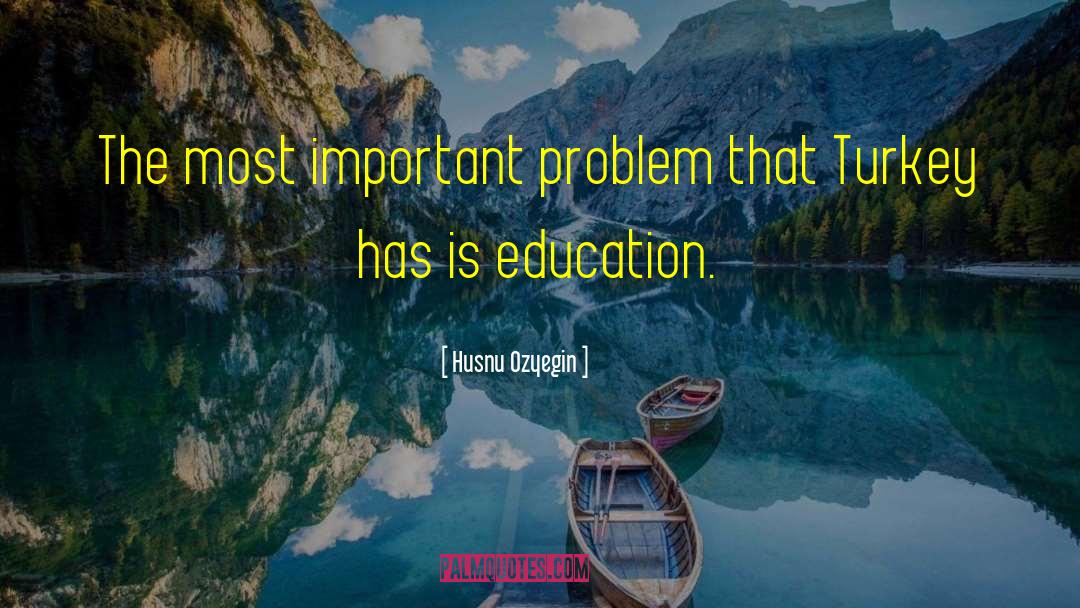 Important Problem quotes by Husnu Ozyegin