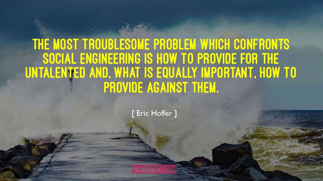Important Problem quotes by Eric Hoffer