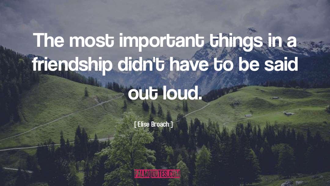 Important Things quotes by Elise Broach