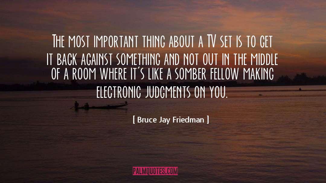 Important Things quotes by Bruce Jay Friedman