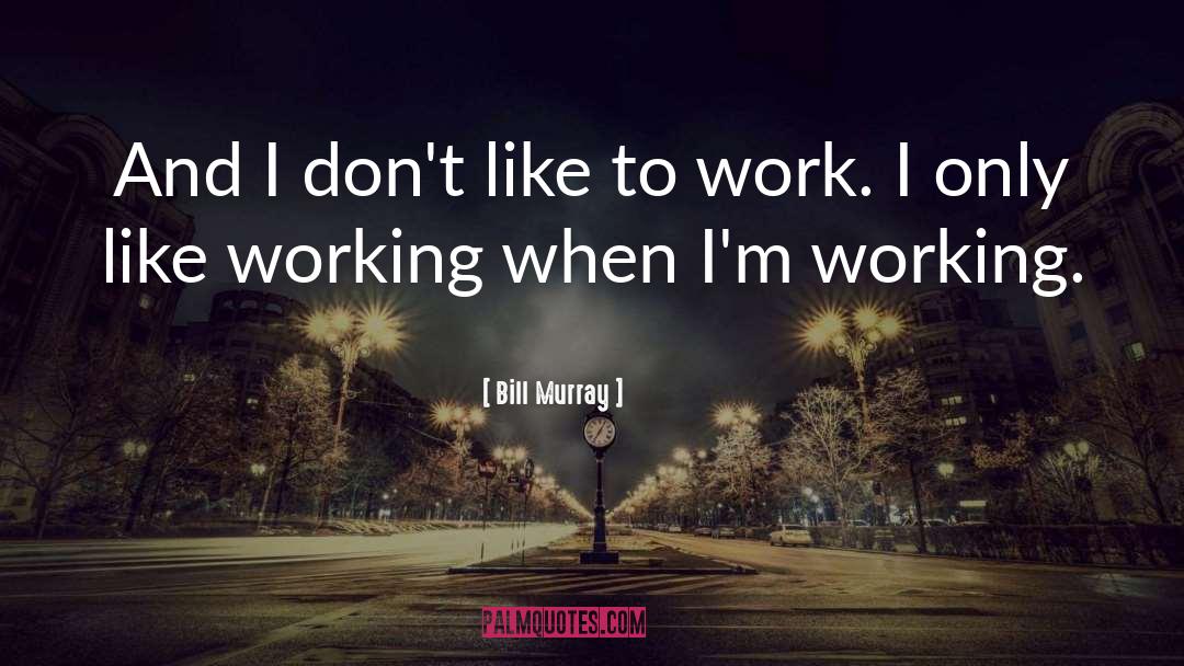 Important Work quotes by Bill Murray