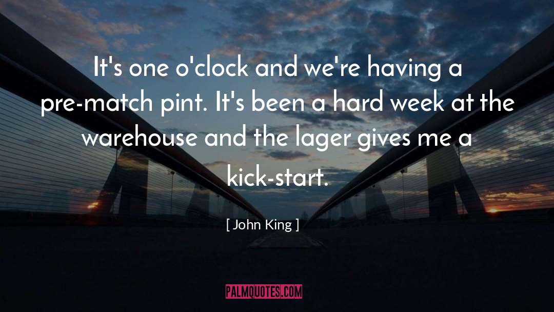 Importers Warehouse quotes by John King