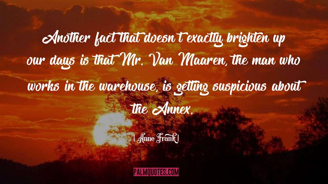 Importers Warehouse quotes by Anne Frank