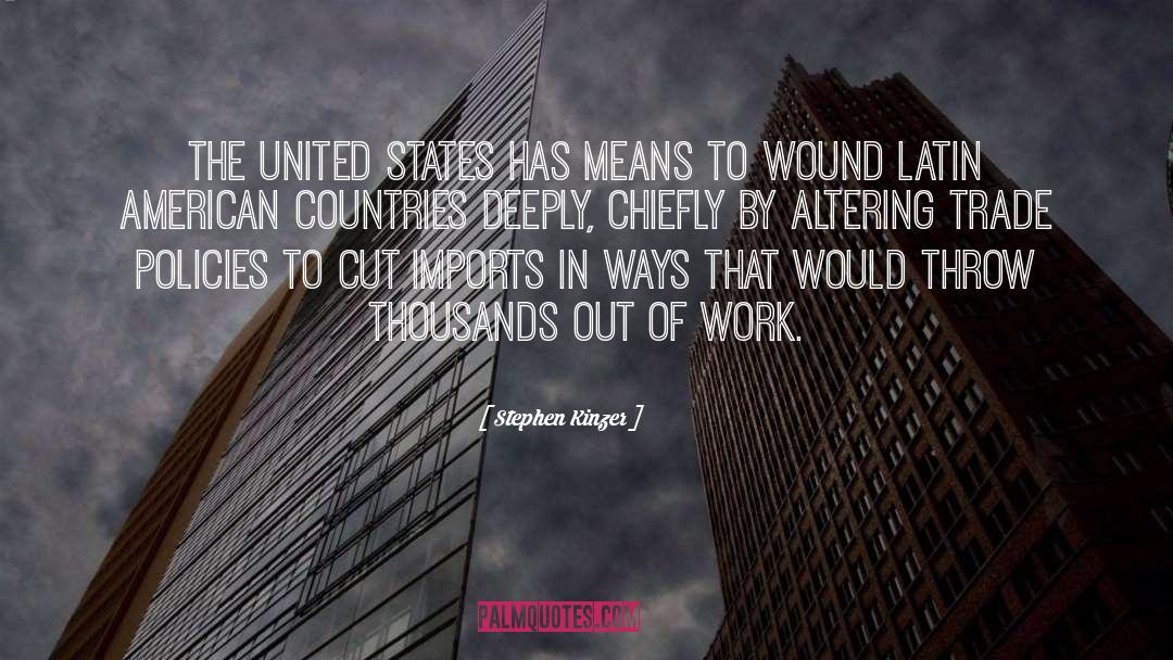 Imports quotes by Stephen Kinzer