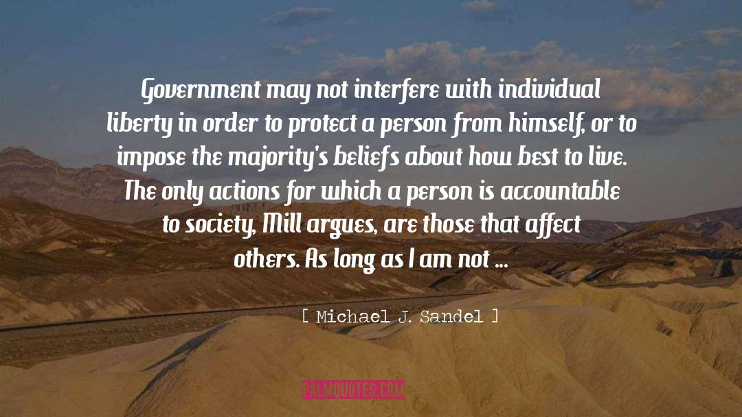 Impose quotes by Michael J. Sandel