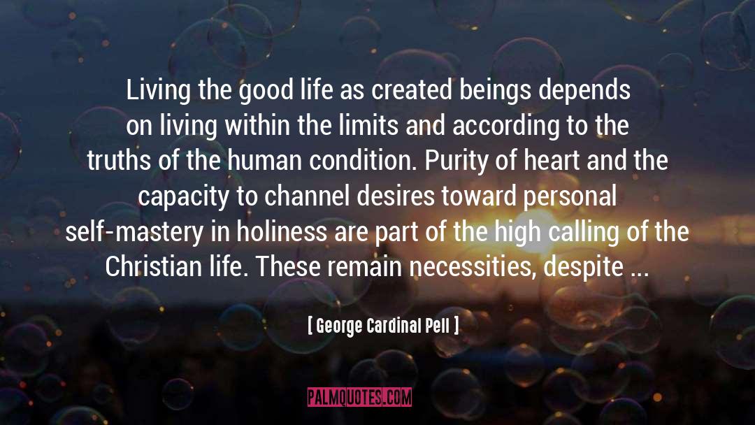 Imposed Boundaries quotes by George Cardinal Pell