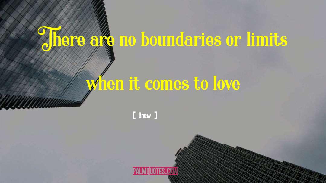Imposed Boundaries quotes by Onew