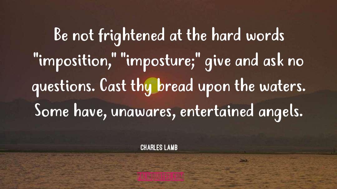 Imposition quotes by Charles Lamb