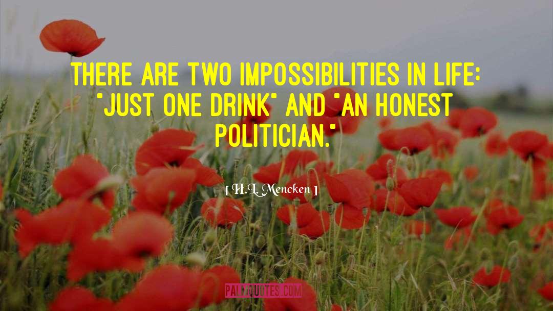 Impossibilities quotes by H.L. Mencken