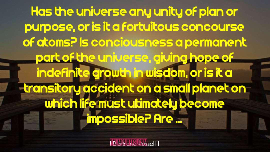 Impossible Planet quotes by Bertrand Russell