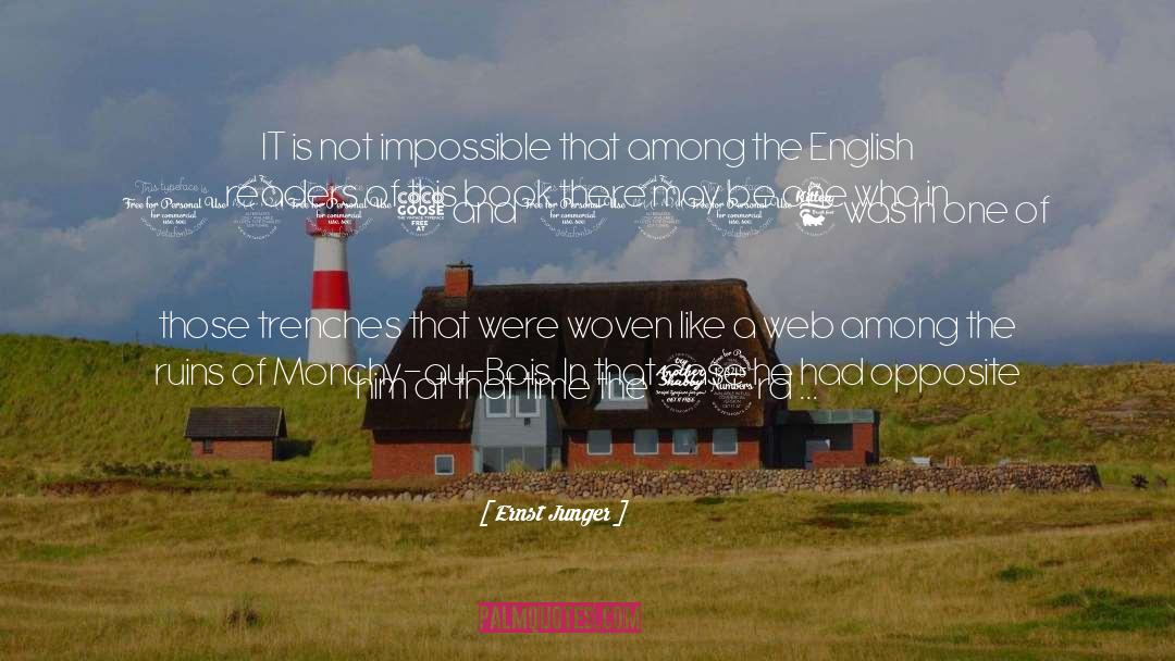 Impossible Synonyms quotes by Ernst Junger