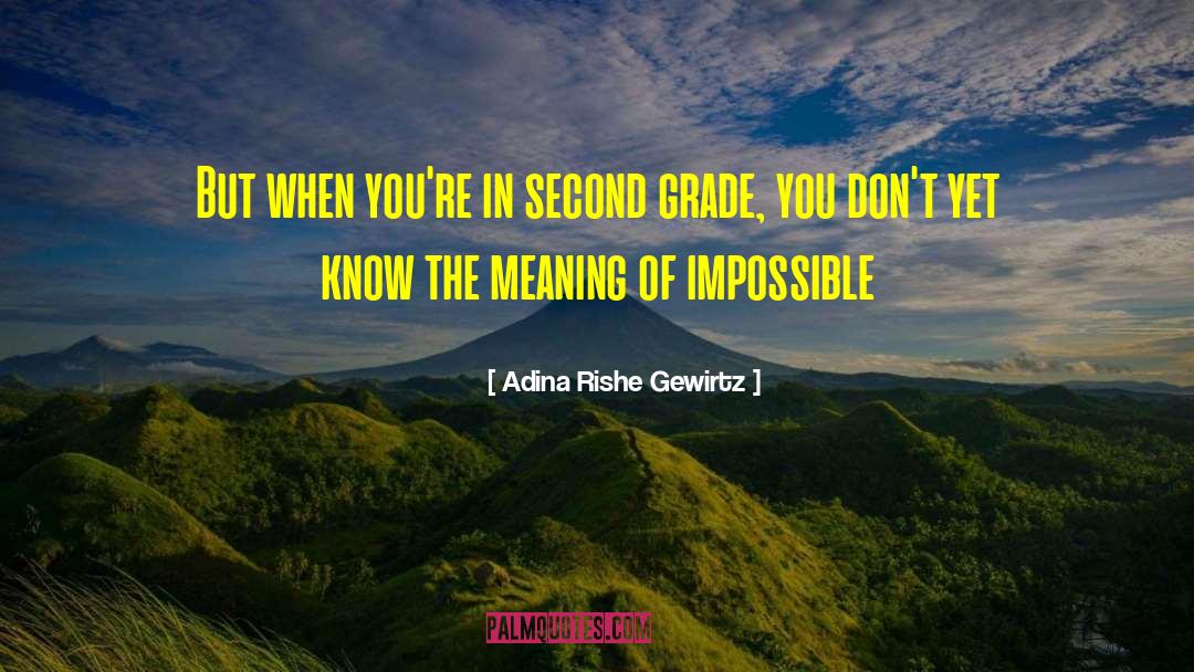 Impossible Task quotes by Adina Rishe Gewirtz