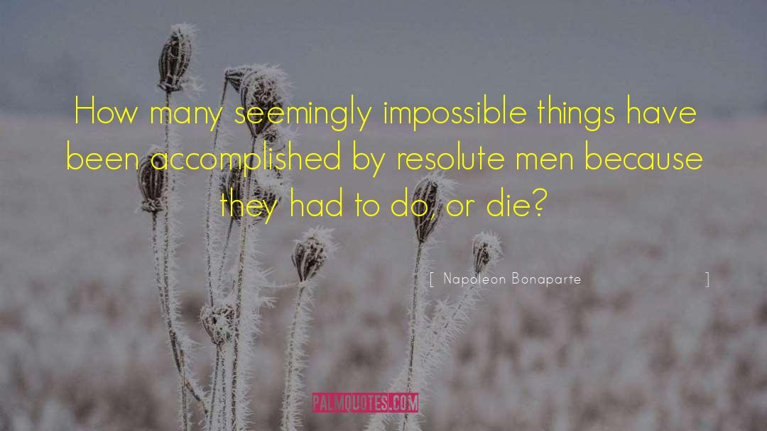 Impossible Things quotes by Napoleon Bonaparte