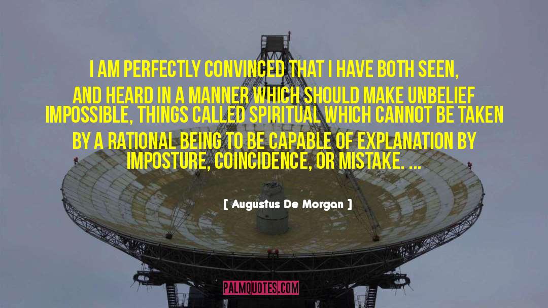 Impossible Things quotes by Augustus De Morgan