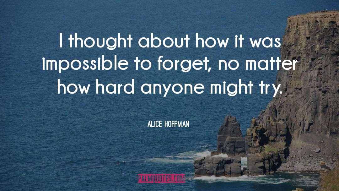 Impossible To Forget quotes by Alice Hoffman