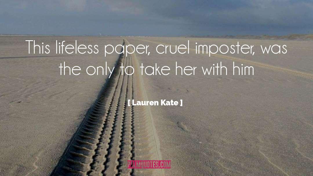 Imposter quotes by Lauren Kate