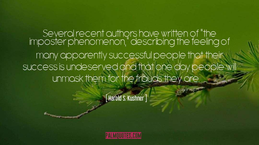 Imposter quotes by Harold S. Kushner