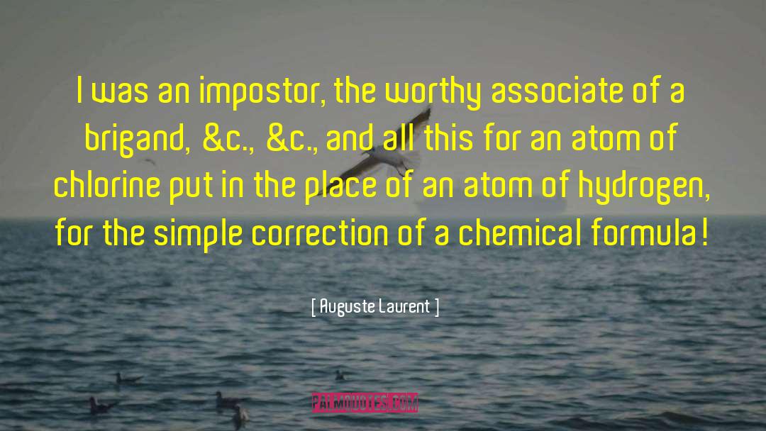 Impostor quotes by Auguste Laurent