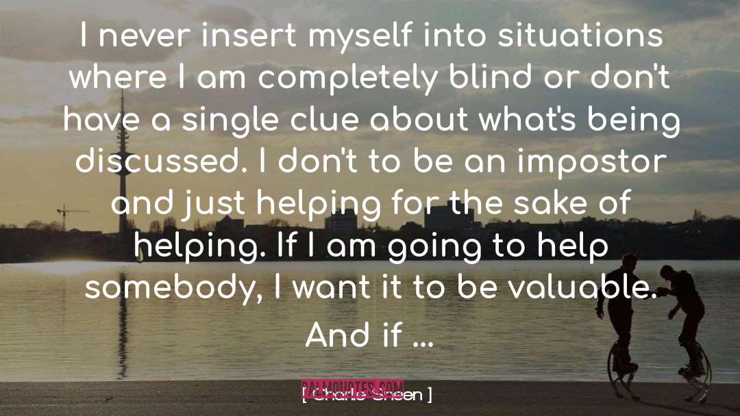 Impostor quotes by Charlie Sheen