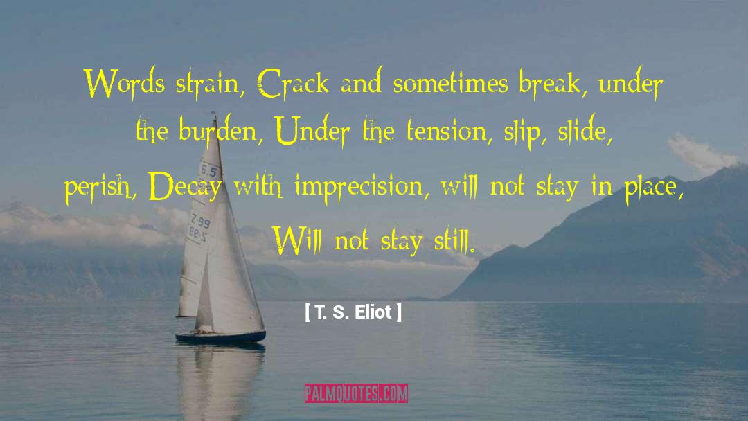Imprecision quotes by T. S. Eliot
