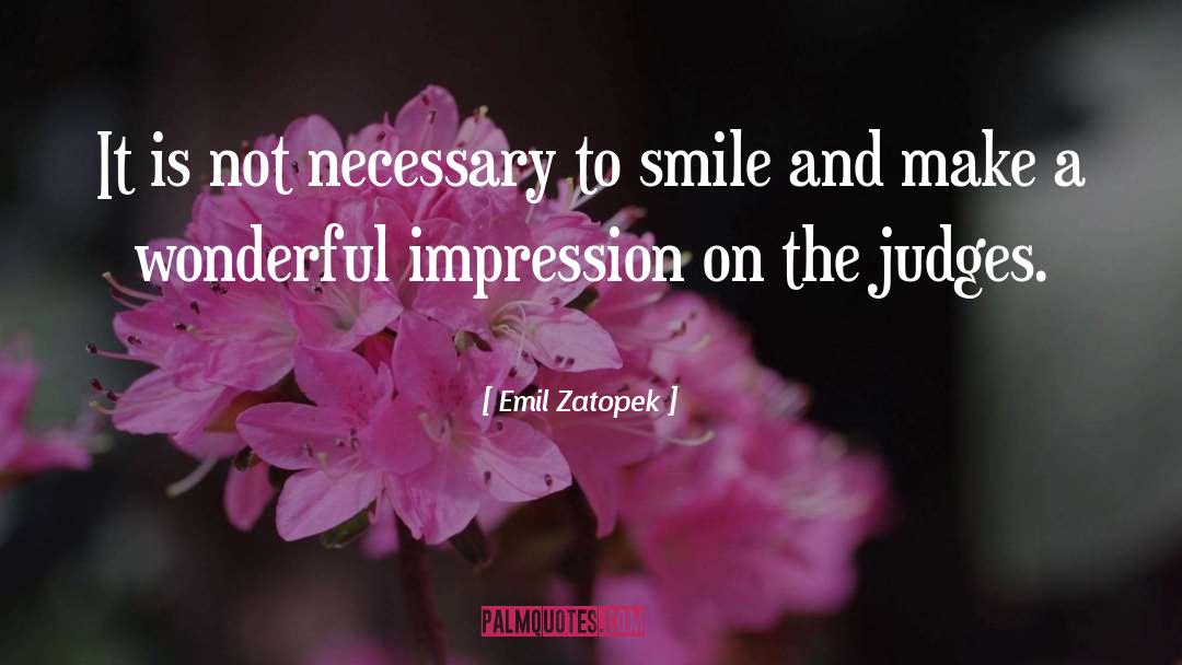 Impression quotes by Emil Zatopek
