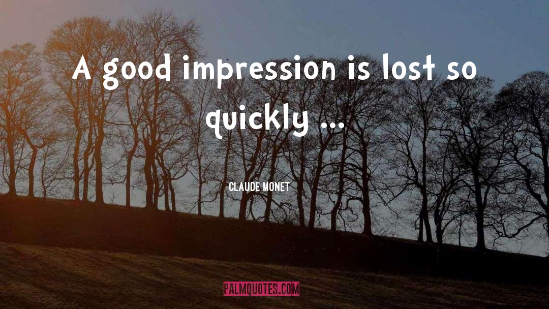 Impression quotes by Claude Monet