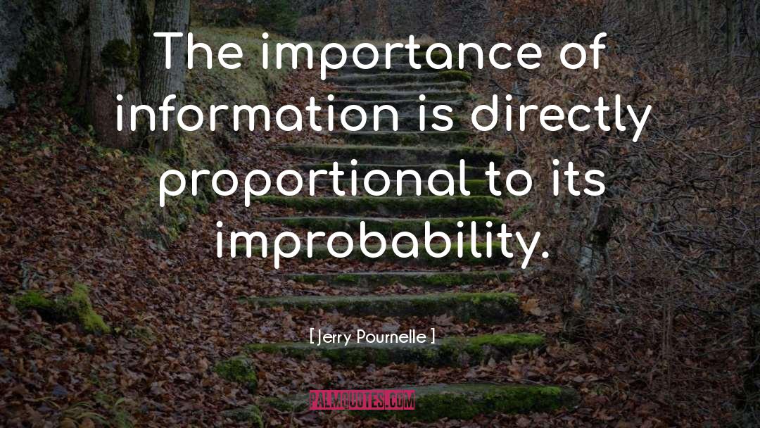 Improbability quotes by Jerry Pournelle