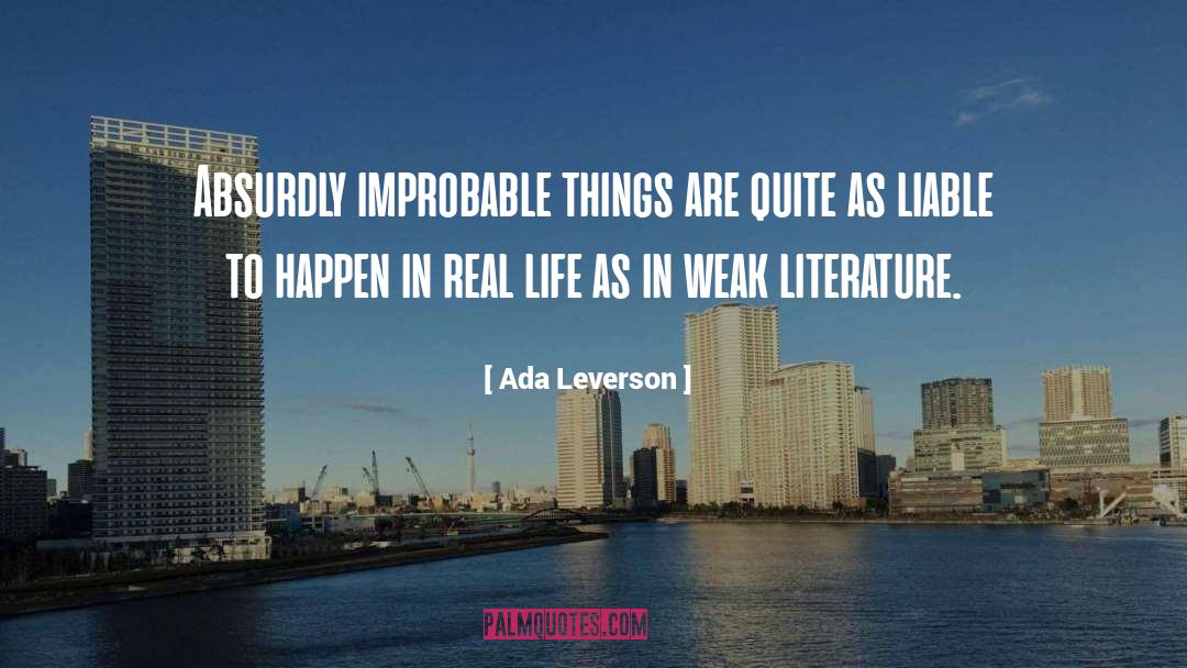 Improbable quotes by Ada Leverson