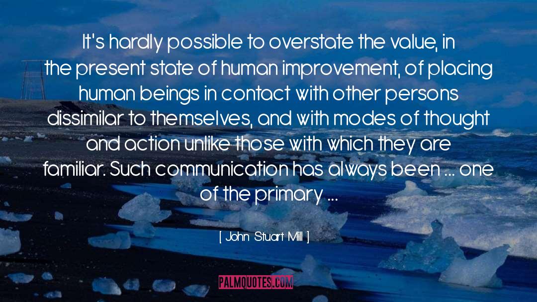 Improvement quotes by John Stuart Mill