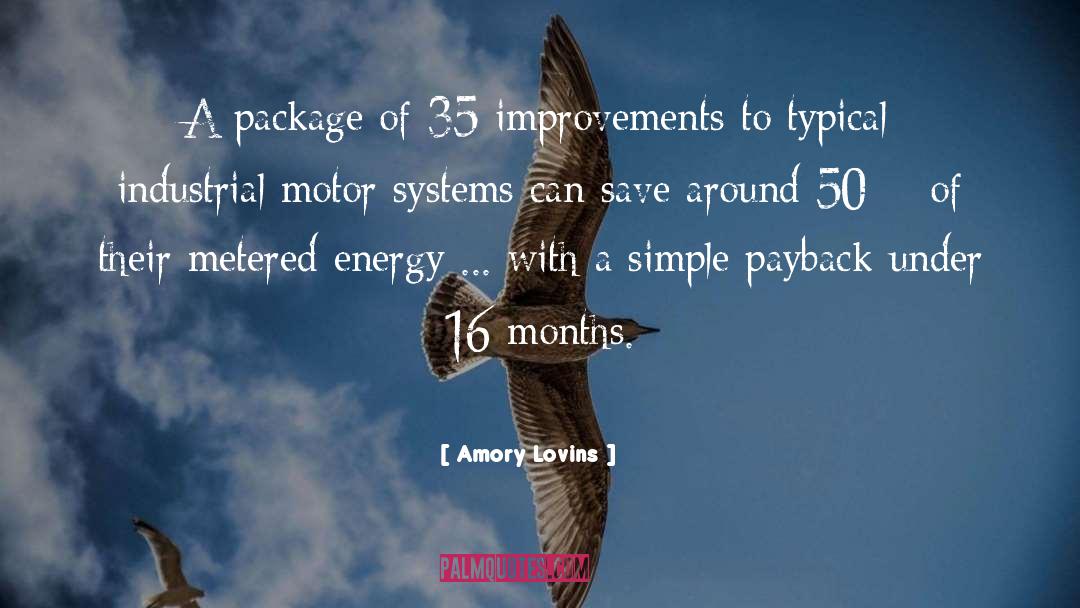 Improvements quotes by Amory Lovins