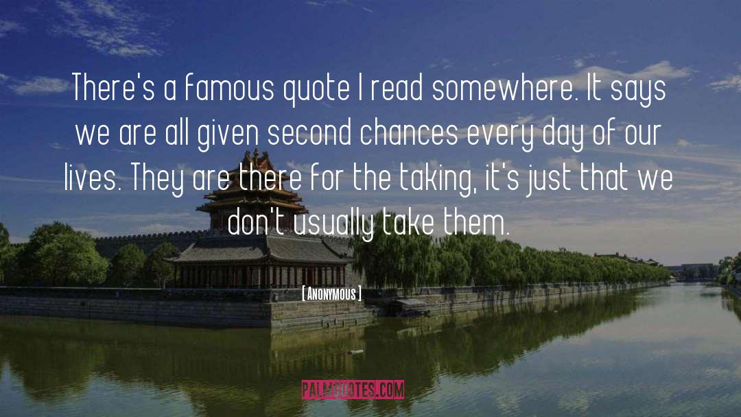 Improving Chances quotes by Anonymous