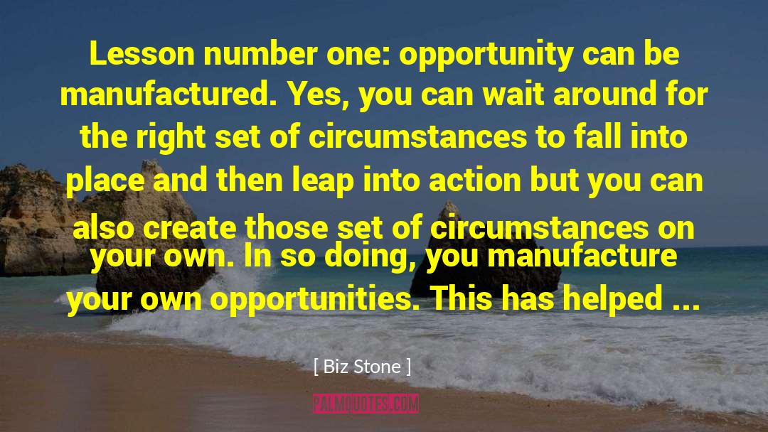 Improving Your Circumstances quotes by Biz Stone