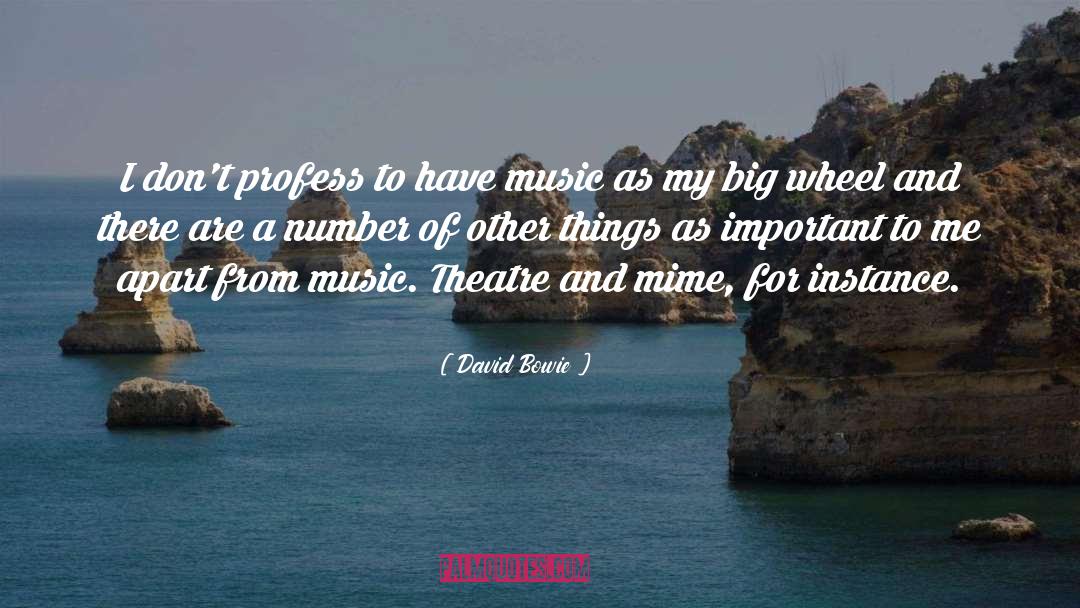 Improvisation Theatre quotes by David Bowie