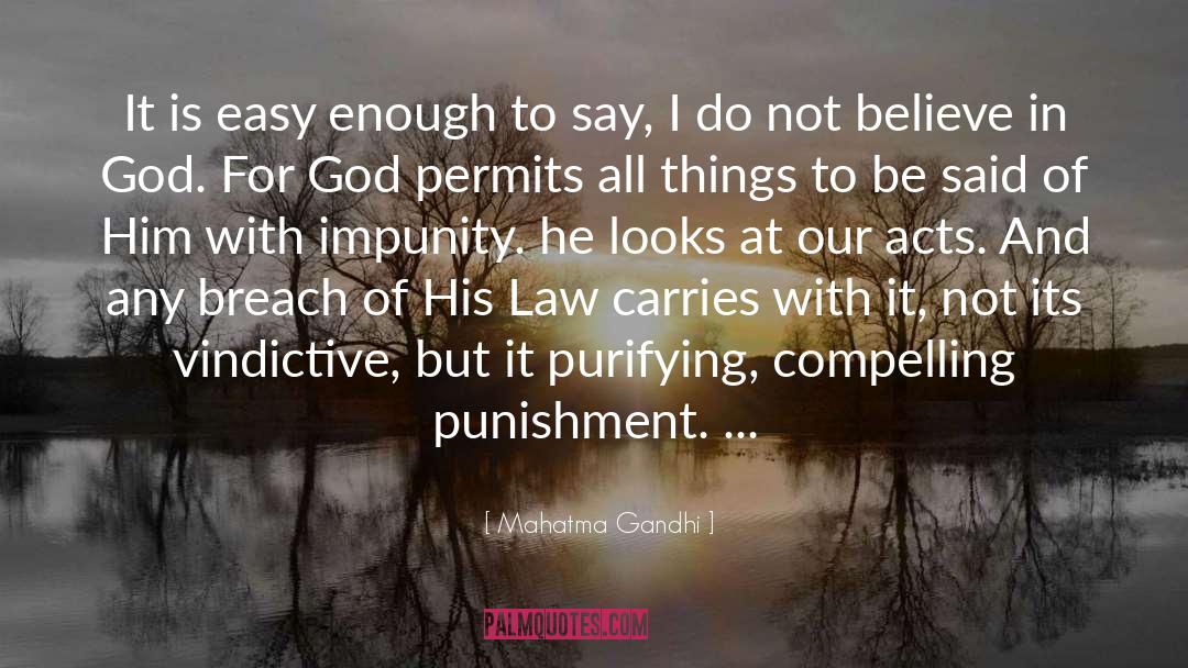 Impunity quotes by Mahatma Gandhi