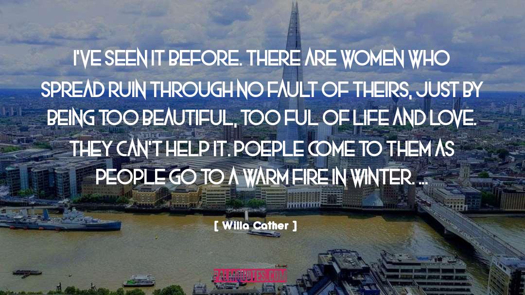 In A Winter City quotes by Willa Cather