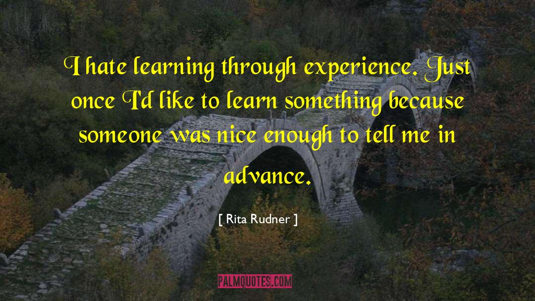 In Advance quotes by Rita Rudner