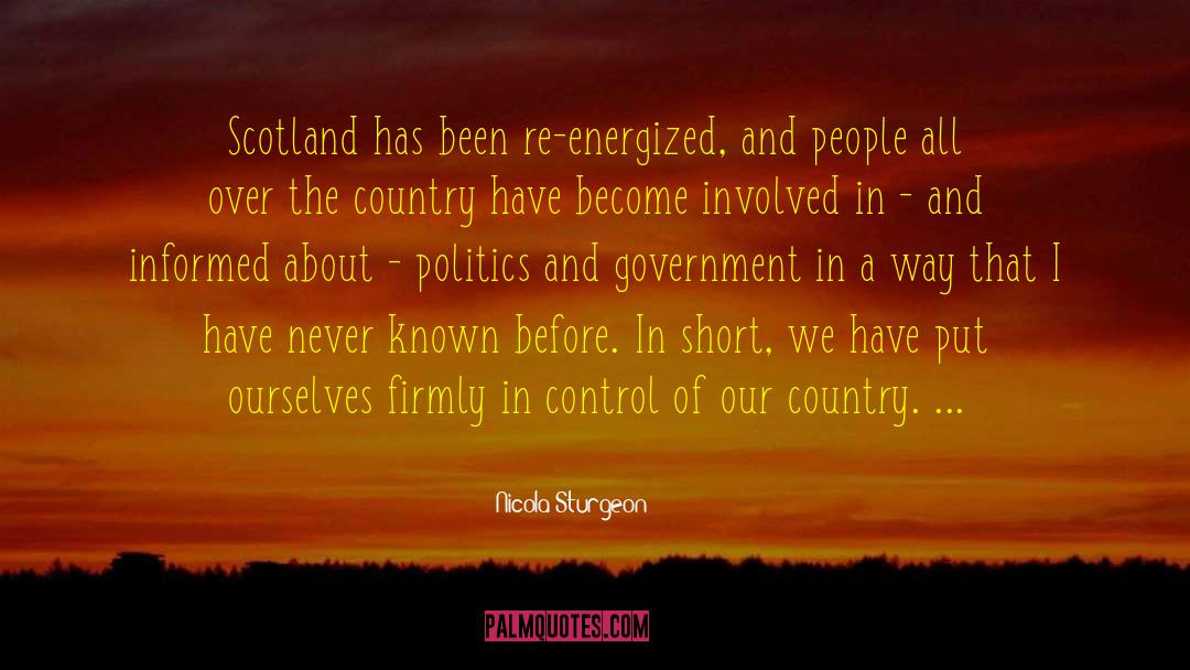 In Control quotes by Nicola Sturgeon