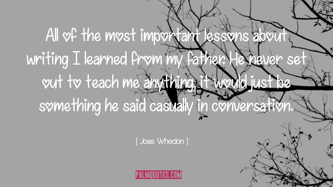 In Conversation quotes by Joss Whedon