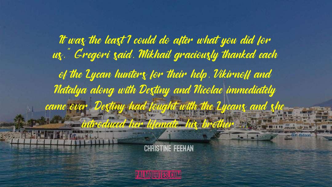 In Conversation quotes by Christine Feehan