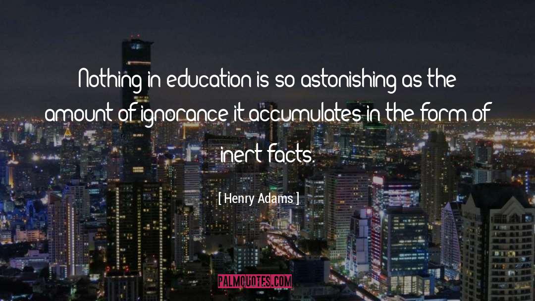 In Education quotes by Henry Adams